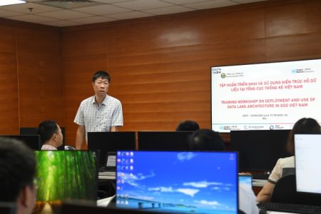 Tổng cục Thống kê tập huấn triển khai và sử dụng kiến trúc hồ dữ liệu thuộc Dự án Data For Now